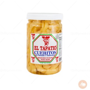 El Tapatio Cueritos Seasoned pickeld Pork Skins (16 oz)