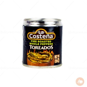 La Costena Fire Roasted Whole Peppers Toreados (220 oz)