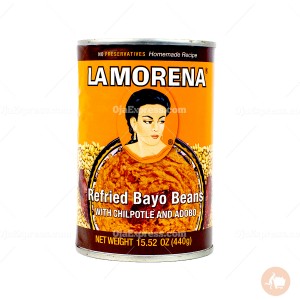 La Morena Refried Bayo Beans With Chipotle And Adobo (440 oz)