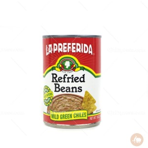 La Preferida Refried Beans Mild Green Chiles (454 oz)