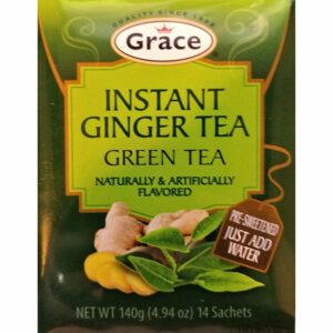 GRACE INSTANT GINGER GREEN TEA 14PKS
