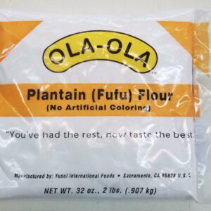 Ola-Ola Plaintain Fufu Flour 2 Lbs