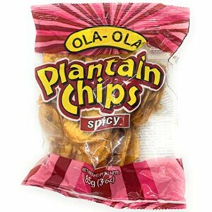OLA OLA PLANTAIN CHIPS SALTED SPICY 85g (GREEN)