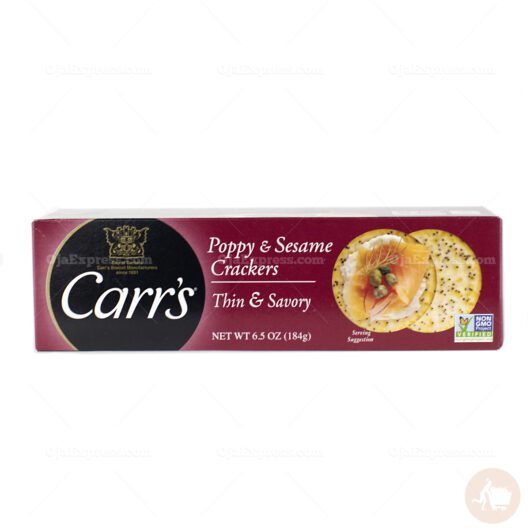 Carr's Poppy & Sesame Crackers Thin & Savory (6.5 oz)
