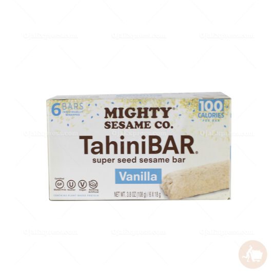 Mighty Sesame Co Tahini Bar Super Seed Sesame Bar Vanilla