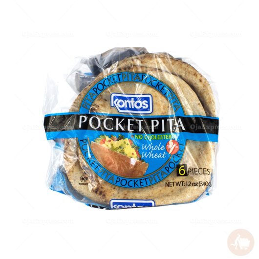 Kontos Pocket Pita Whole Wheat (12 oz)