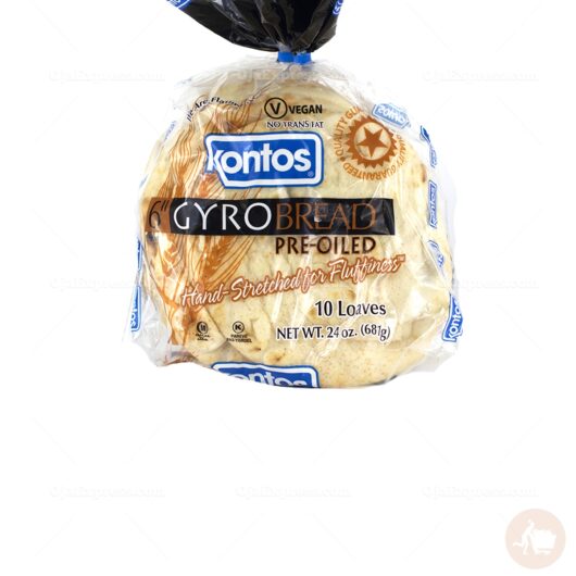 Kontos Gyro Bread Pre-oiled (24 oz)