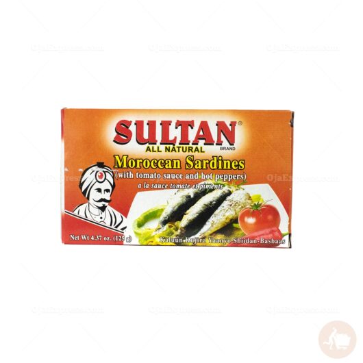 Sultan Morrocan Sardines with Tomato Sauce and hot peppers (4.37 oz)