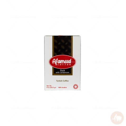 alameed Coffee Dark with Cardamom/ Turkish coffee (8 oz)