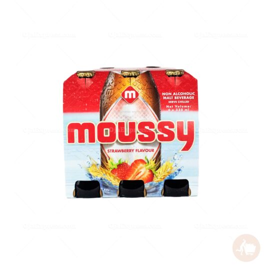 Moussy Strawberry Flavour Non Alcoholic Malt Beverage (6 oz)