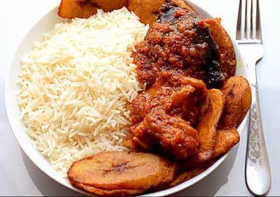 White Rice and Stew nigerian recipe OjaExpress