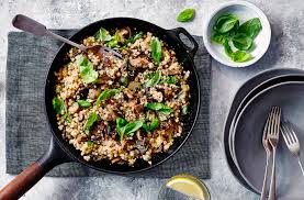Egg and mushroom couscous one pan OjaExpress