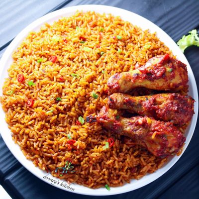 Nigerian Jollof Rice african food OjaExpress